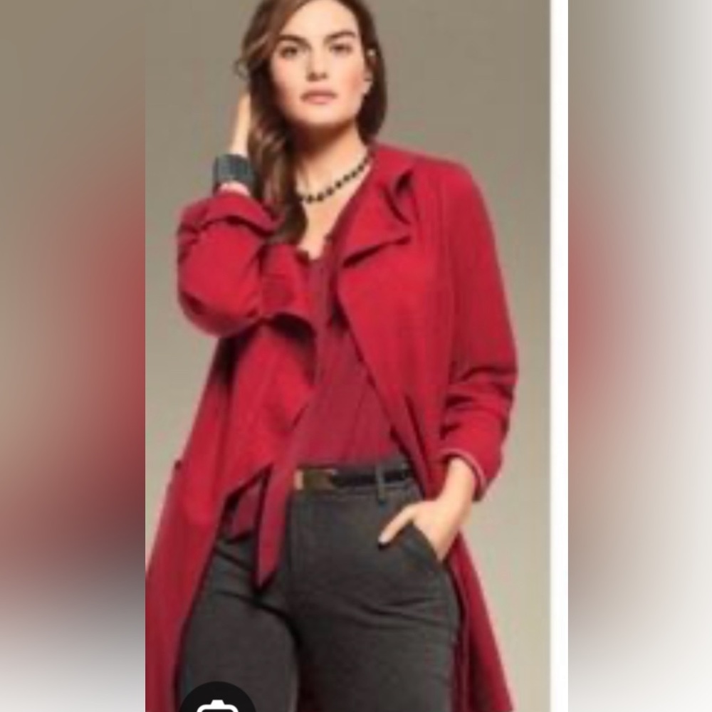 Cabi Houndstooth Red Jacket